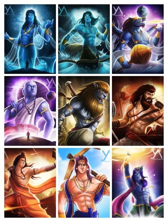 The Magnificent Ten Avatars of Bhagwan Vishnu: Embodiments of Divine Grace