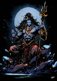 Shiva Poster without frame