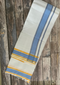 Men Premium White 9x5 6 Inch Jacquard Border Color Dhoti with Angavasthram ( Gamcha )